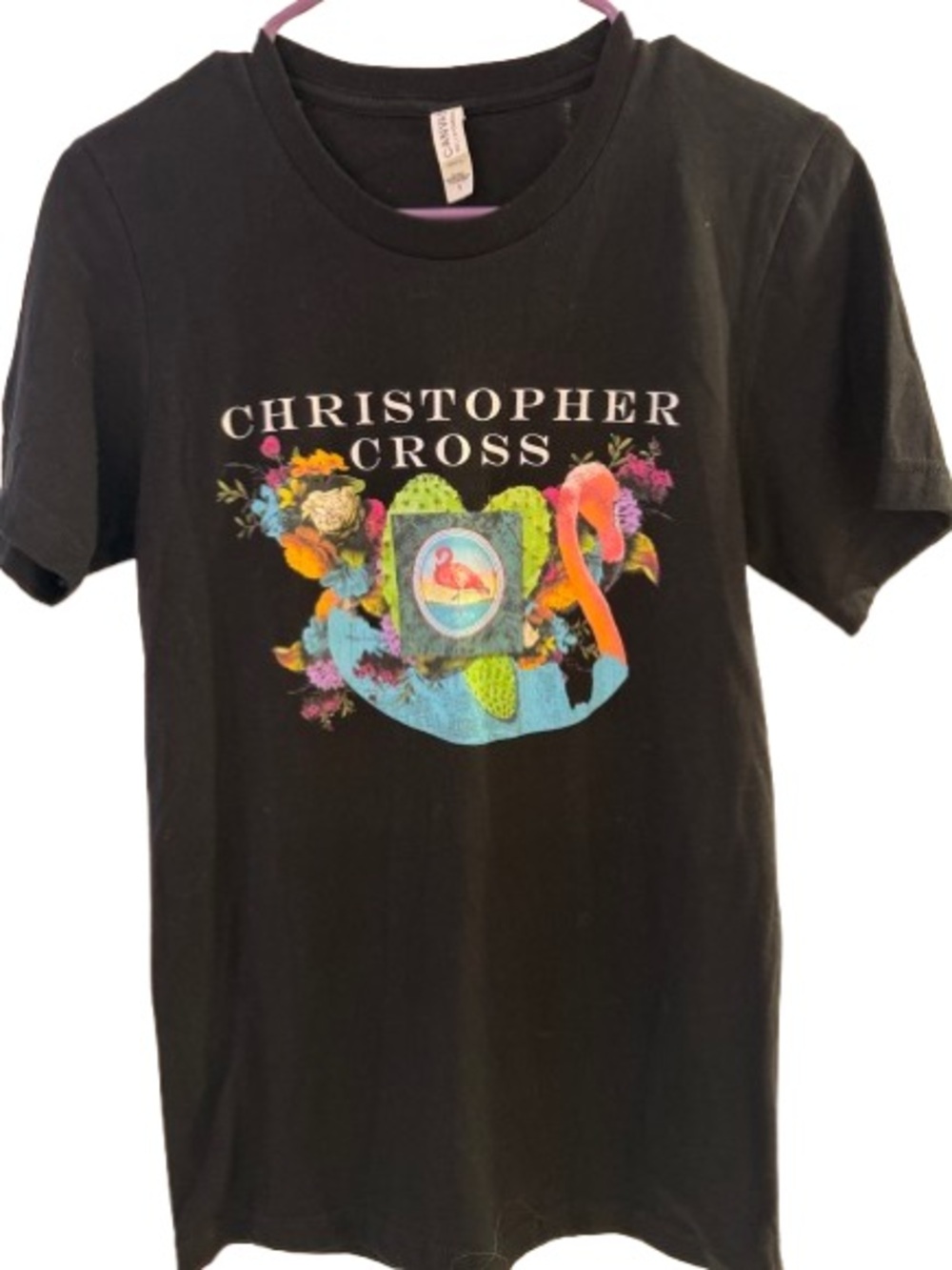 Official Christopher Cross 40th Anniversary Tour T-Shirt-Black- Size Small